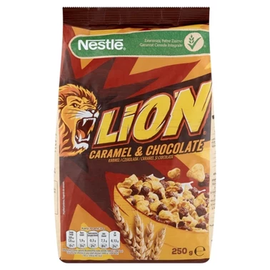 Nestlé Lion Płatki śniadaniowe karmel i czekolada 250 g - 3