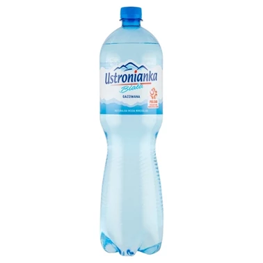 Ustronianka Biała Naturalna woda mineralna gazowana 1,5 l - 1