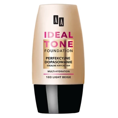 AA Make Up Ideal Tone podkład perfekcyjne dopasowanie 103 light beige 30ml - 3
