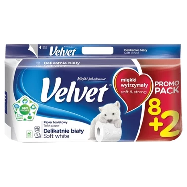 Velvet Delikatnie Biały Papier toaletowy 8 rolek - 11