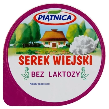 Piątnica Serek wiejski bez laktozy 200 g - 1