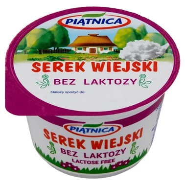Piątnica Serek wiejski bez laktozy 200 g - 0