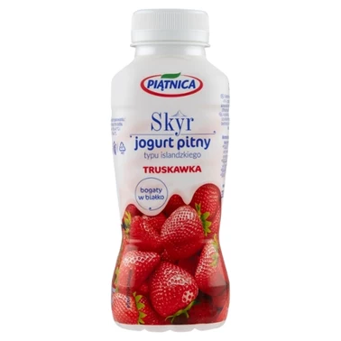 Piątnica Skyr jogurt pitny typu islandzkiego truskawka 330 ml - 1