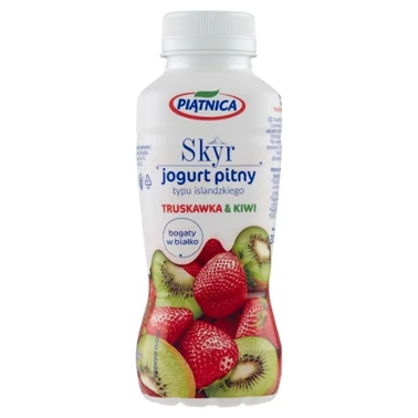 Piątnica Skyr jogurt pitny typu islandzkiego truskawka & kiwi 330 ml - 1