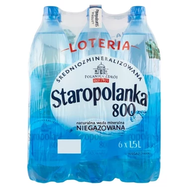 Staropolanka 800 Naturalna woda mineralna średniozmineralizowana niegazowana 6 x 1,5 l - 4