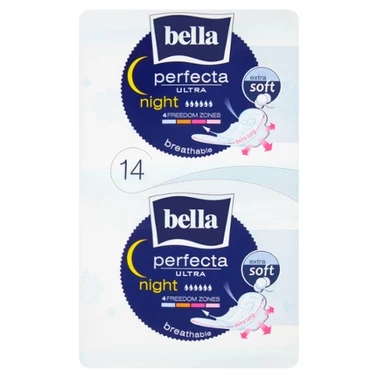 Bella Perfecta Ultra Night Extra Soft Podpaski higieniczne 14 sztuk - 1