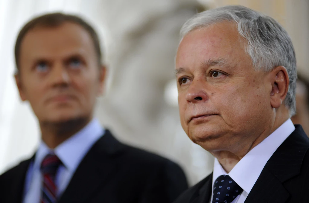 Na zdj. Lech Kaczyński i Donald Tusk Na zdj. Lech Kaczyński i Donald Tusk