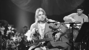Kurt Cobain podczas koncertu "MTV Unplugged" Nirvany
