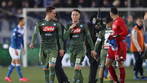 Arkadiusz Milik i Piotr Zieliński w barwach SSC Napoli