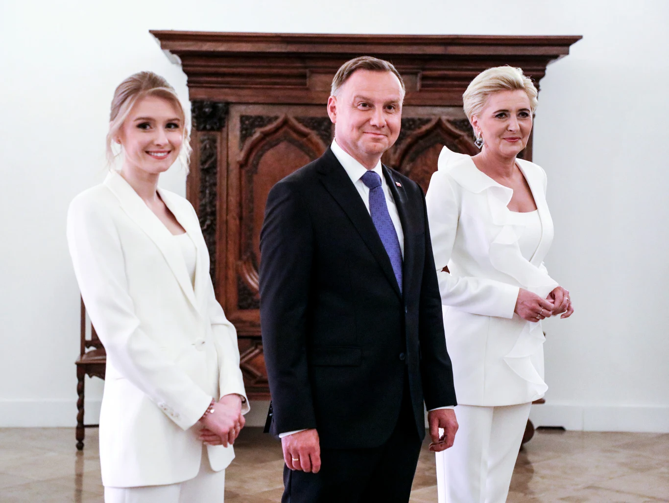 Kinga Duda z rodzicami