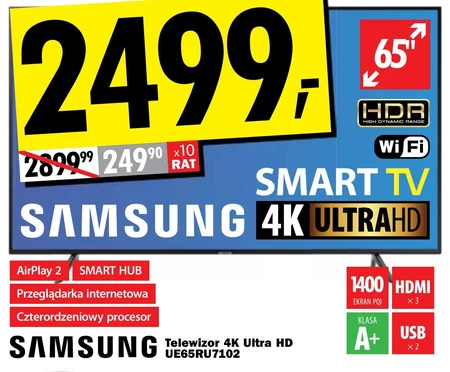 Telewizor LED UE65RU7102 Samsung