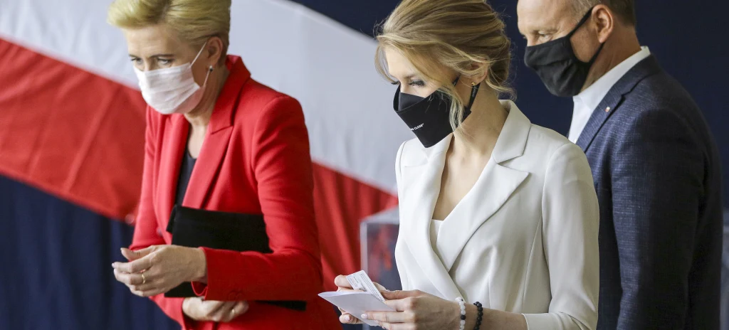 Agata, Kinga i Andrzej Duda