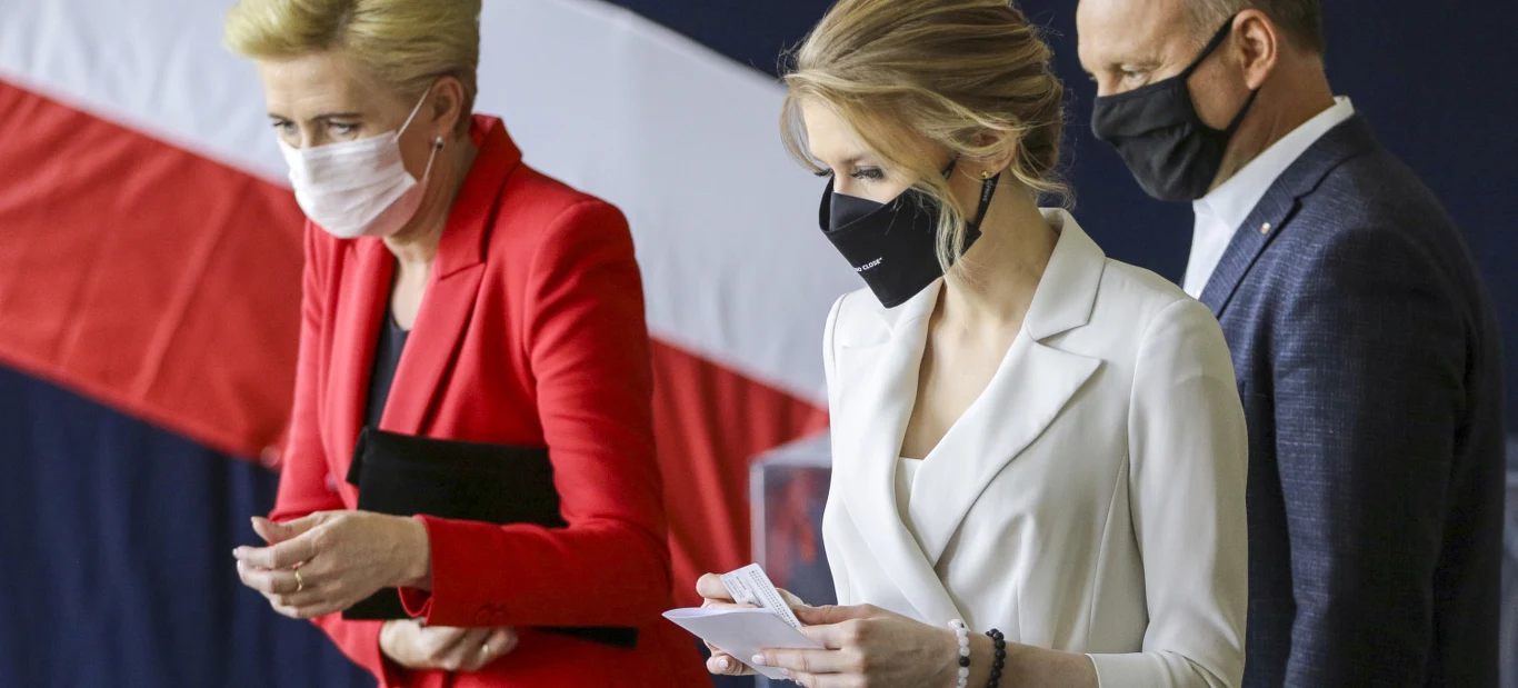 Agata, Kinga i Andrzej Duda Agata, Kinga i Andrzej Duda