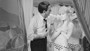 Roger Vadim i Brigitte Bardot na planie filmu "I bóg stworzył kobietę"
