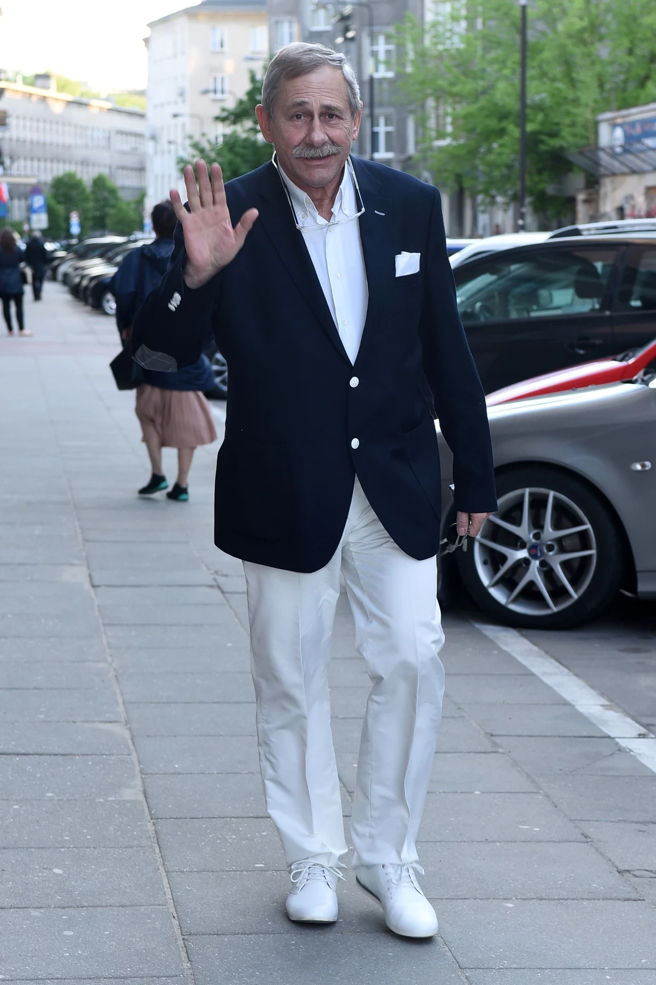 Andrzej Strzelecki podczas premiery spektaklu "Gra w życie". Nienaganne maniery i styl są znakiem rozpoznawczy aktora Andrzej Strzelecki podczas premiery spektaklu "Gra w życie". Nienaganne maniery i styl są znakiem rozpoznawczy aktora