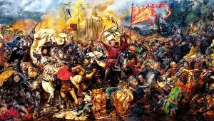 Reprodukcja obrazu Jana Matejki "Bitwa pod Grunwaldem"