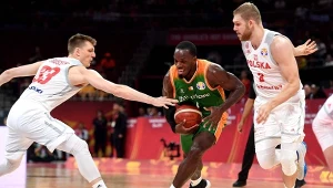 Karol Gruszecki (z lewej) podczas mistrzostw świata 2019