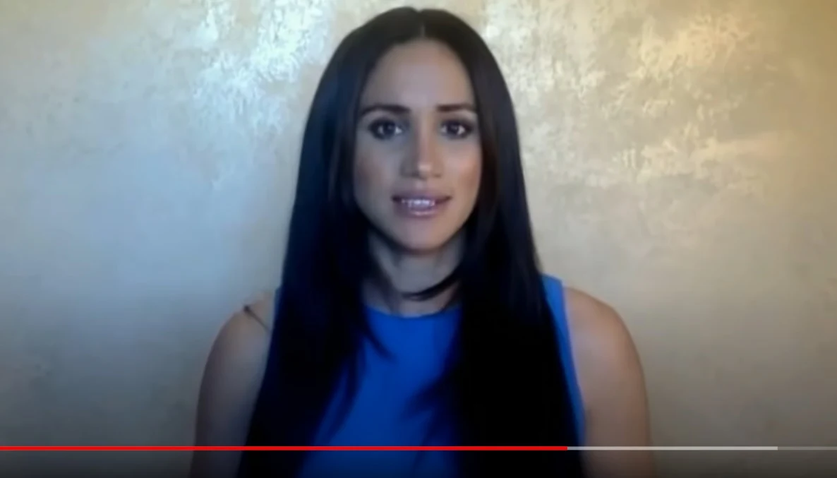 Meghan Markle podczas przemówienia Meghan Markle podczas przemówienia