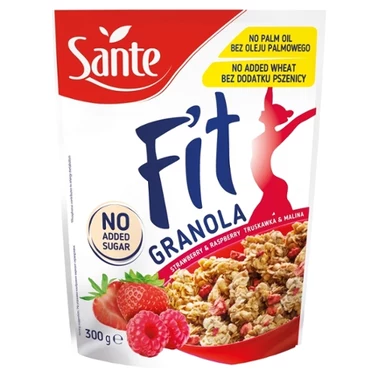 Sante Fit Granola z truskawką i wiśnią 300 g - 3