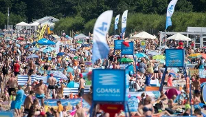 Gdańsk, plaża w Brzeźnie. Zdjęcie ilustracyjne