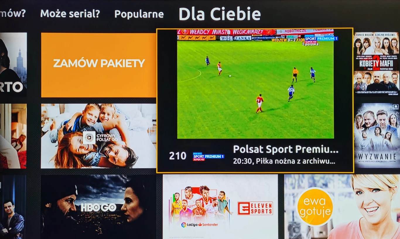 Mozaika - istotny element całego interfejsu dekodera Mozaika - istotny element całego interfejsu dekodera