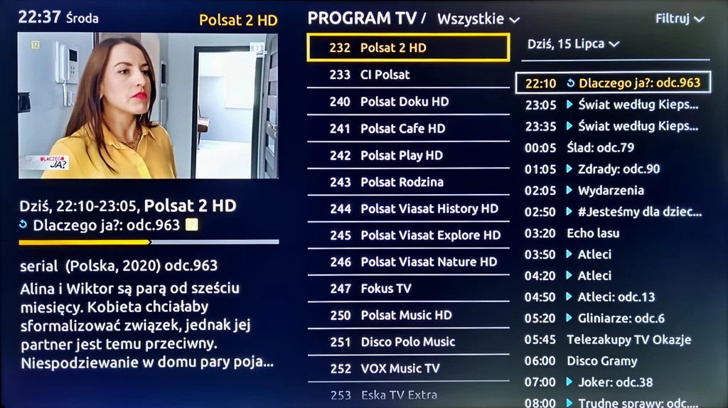 Przewodnik po programach EPG