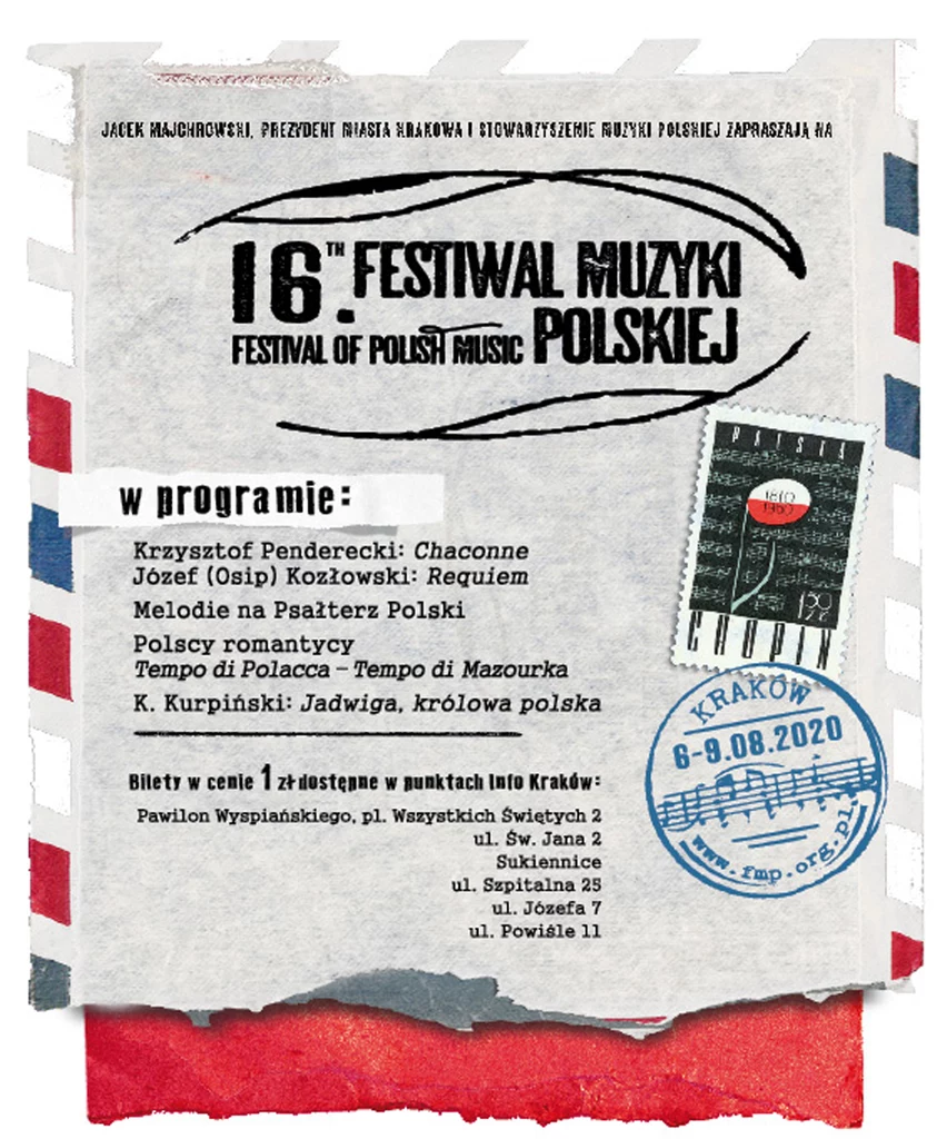 16. Festiwal Muzyki Polskiej w Krakowie 