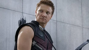 Jeremy Renner jako Hawkeye w filmie "Avengers"