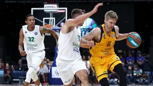 Koszykarze Stelmetu Enea BC Zielona Góra (białe stroje)