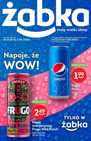 Wow napoje w Żabce