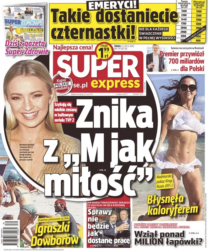 Okładka najnowszego "Super Expressu" Okładka najnowszego "Super Expressu"
