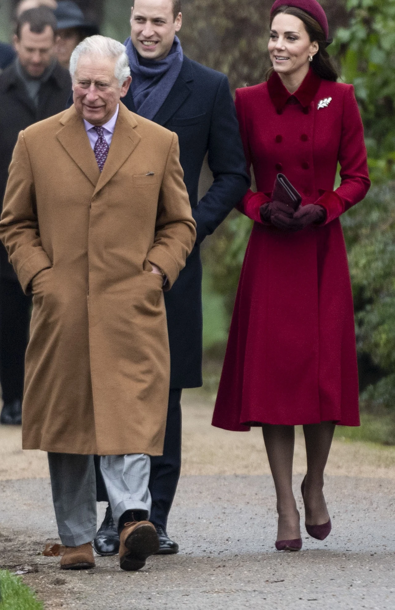 Książę Karol, książę William i księżna Kate 