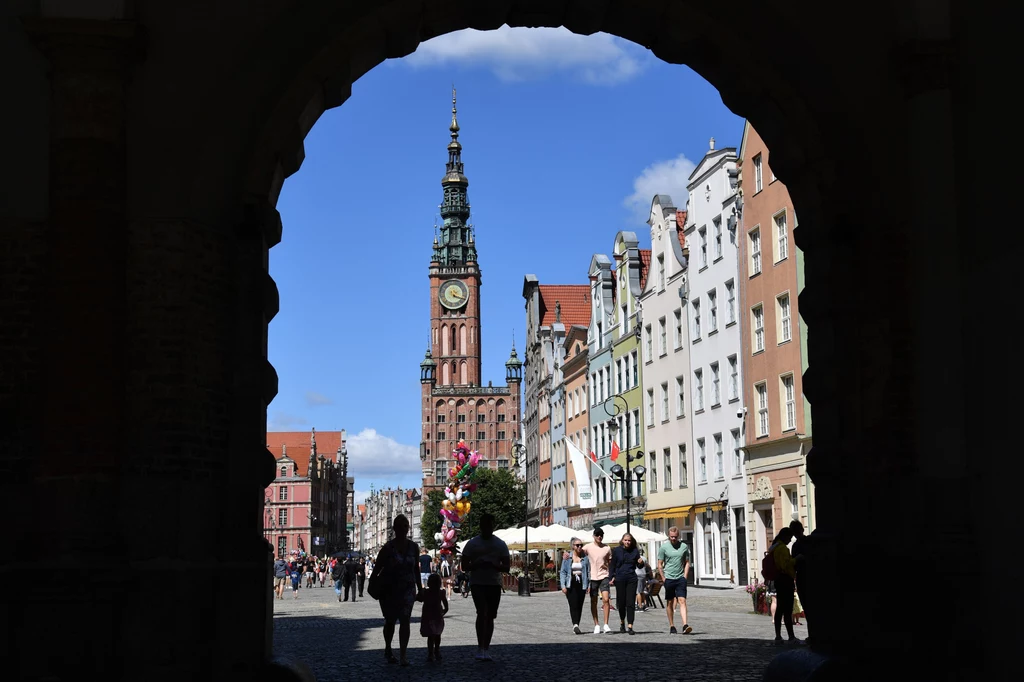 Tłumy turystów w Gdańsku Tłumy turystów w Gdańsku