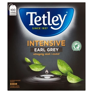 Tetley Intensive Earl Grey Herbata czarna 200 g (100 x 2 g) - 0