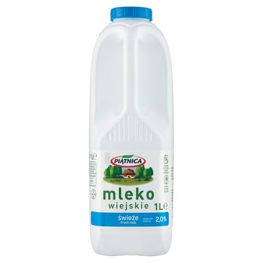 Piątnica Mleko wiejskie świeże 2,0% 1 l - 0