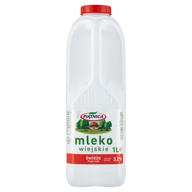 Piątnica Mleko wiejskie świeże 3,2% 1 l - 0