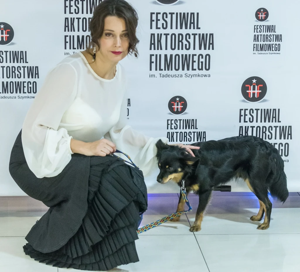 Renata Dancewicz z Myszkinem