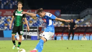 Piotr Zieliński w meczu z Sassuolo zaliczył asystę