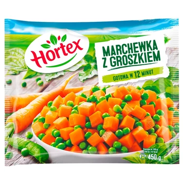 Hortex Marchewka z groszkiem 450 g  - 5