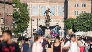 Fontanna Neptuna na ulicy Długiej w Gdańsku