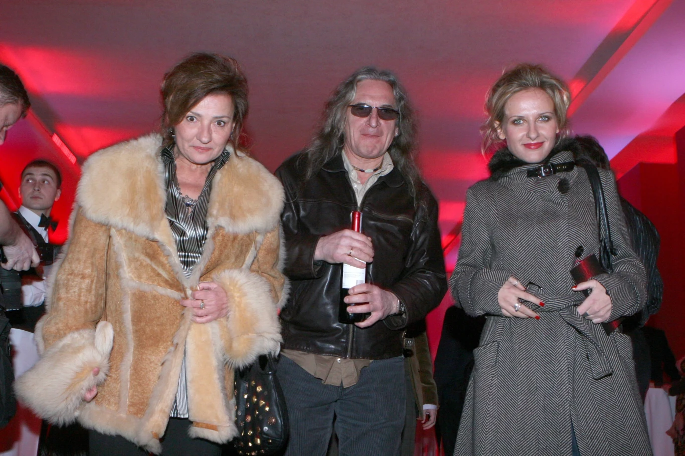 Grzegorz Markowski z żoną i córką Grzegorz Markowski z żoną i córką