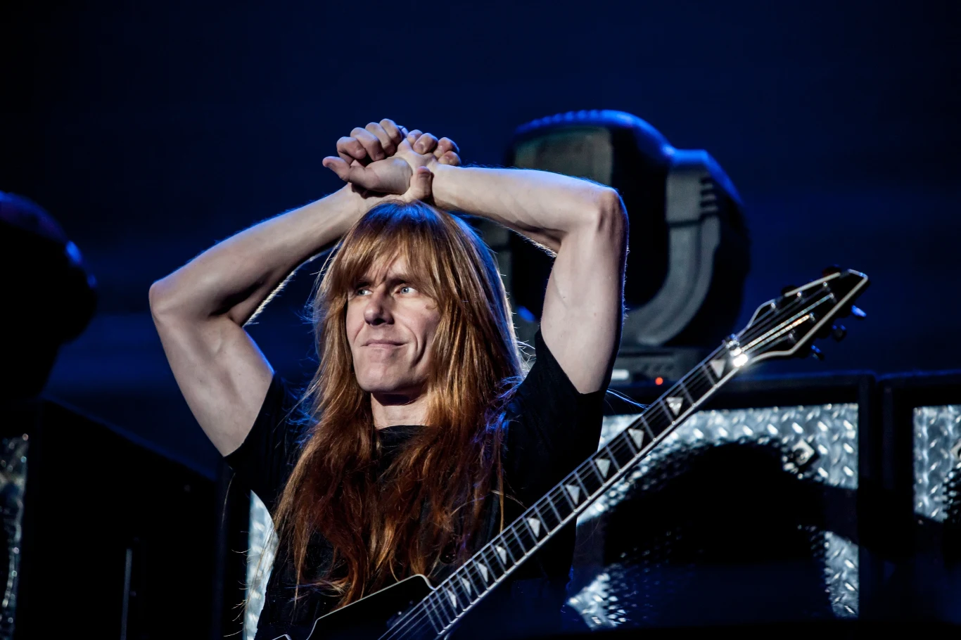 Karl Logan w barwach Manowar Karl Logan w barwach Manowar