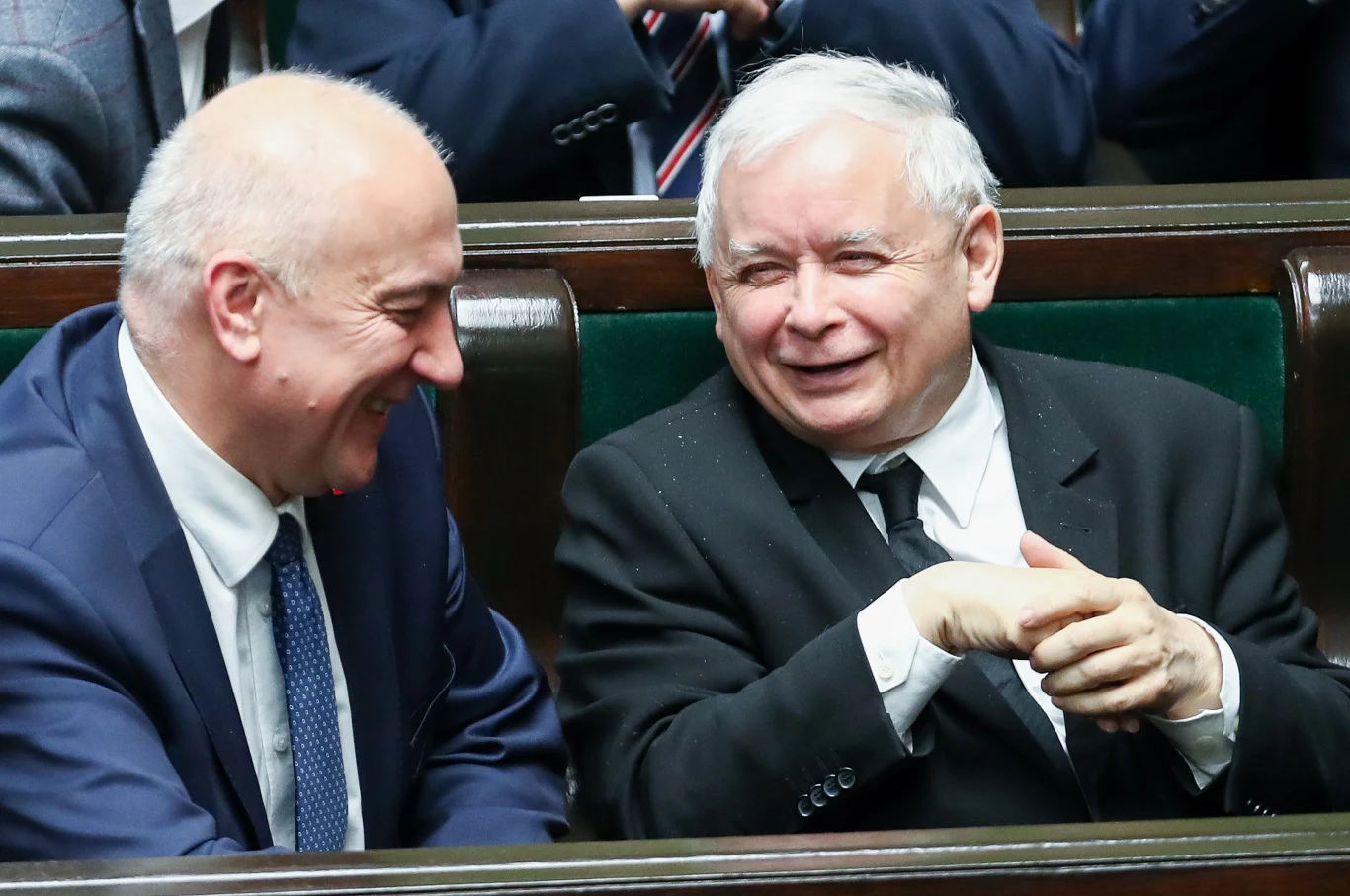 Joachim Brudziński i Jarosław Kaczyński Joachim Brudziński i Jarosław Kaczyński