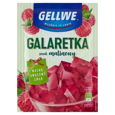 Gellwe Galaretka smak malinowy 72 g - 2