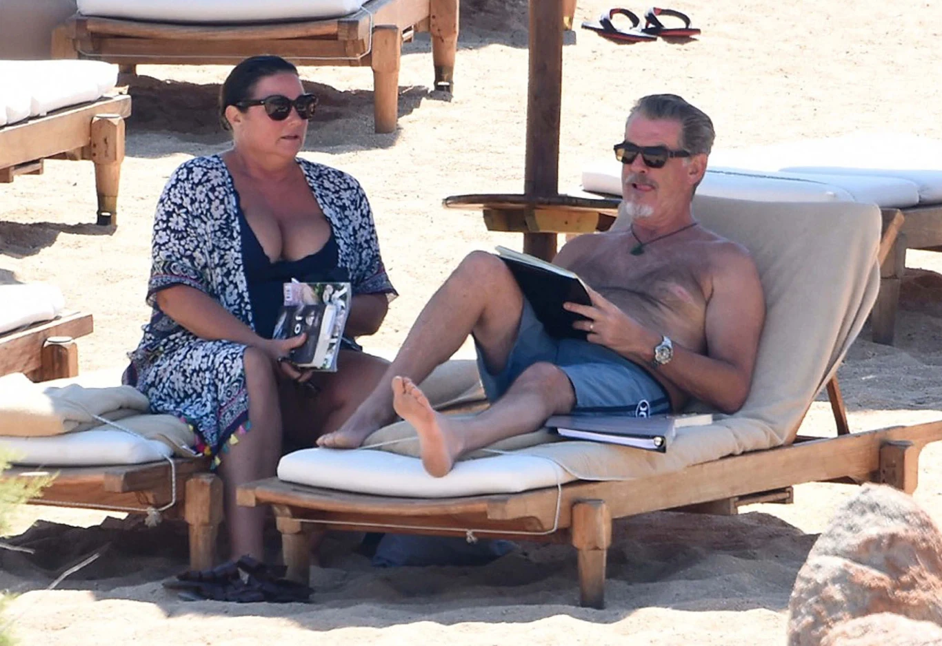 Pierce Brosnan z żoną na wakacjach