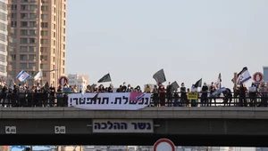 Protest przeciwko premierowi Izraela 