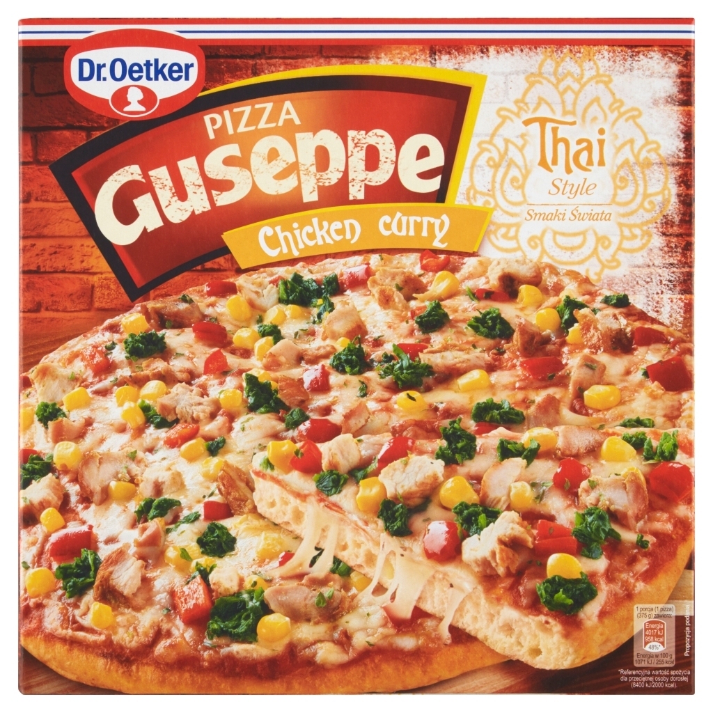Dr. Oetker Guseppe Smaki Świata Pizza Chicken curry 375 g promocja