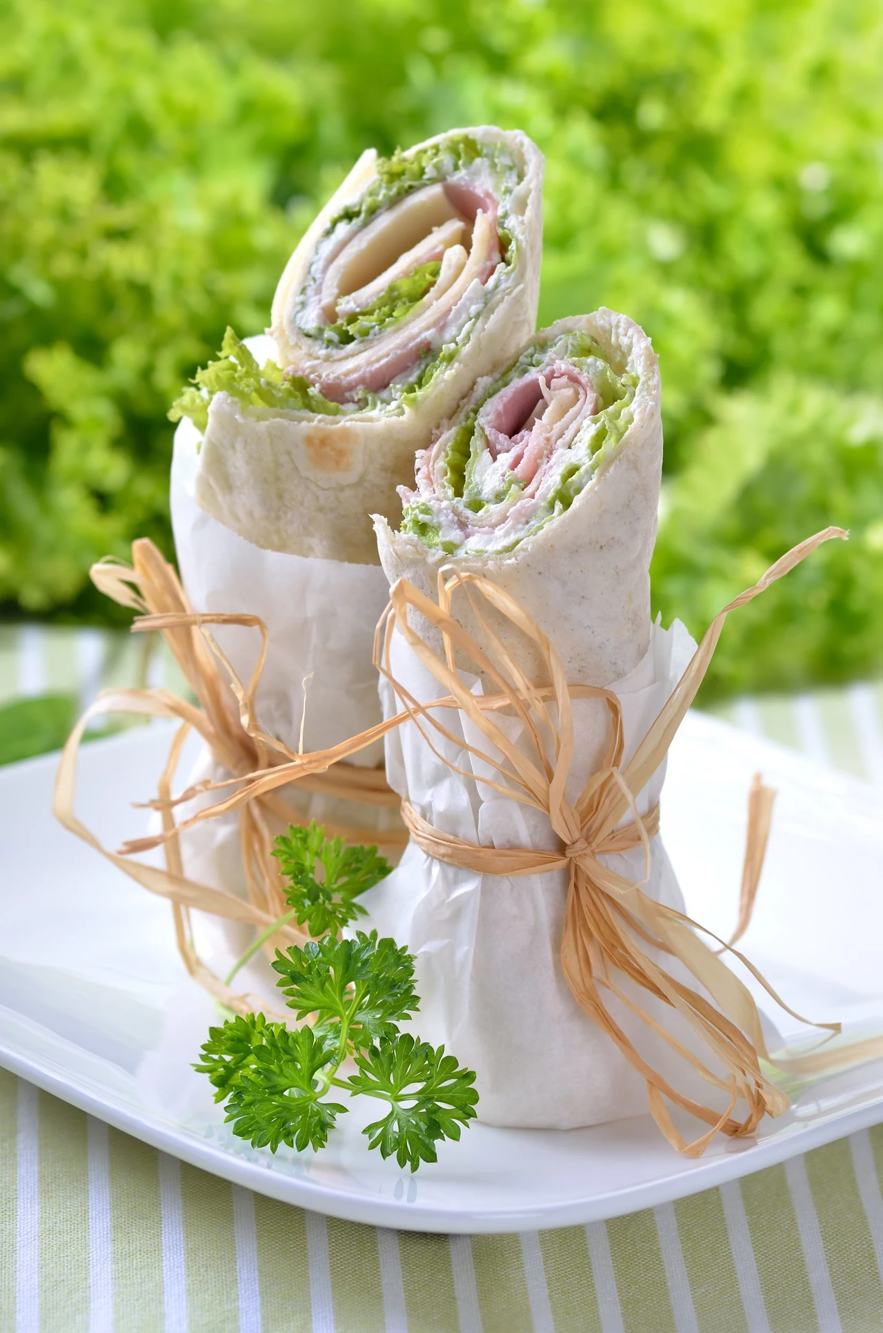 Wrapy z szynką