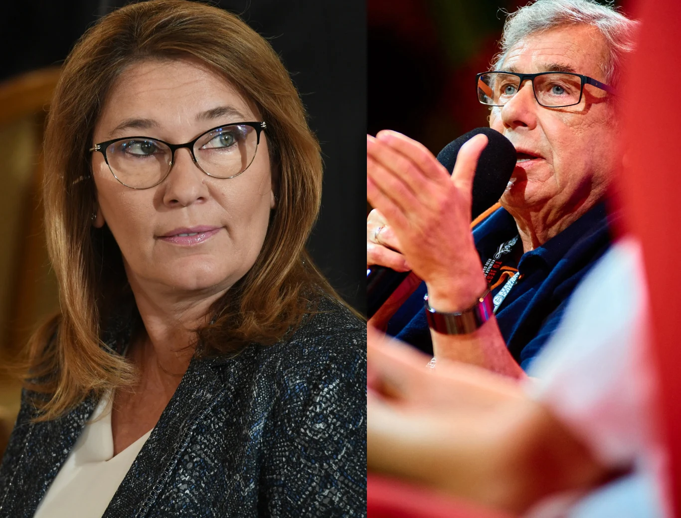 Beata Mazurek, Janusz Gajos, fot. SZYMON AKSIENIONEK Beata Mazurek, Janusz Gajos, fot. SZYMON AKSIENIONEK