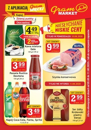 Gazetka promocyjna Gram Market - Niskie ceny w Gram Market